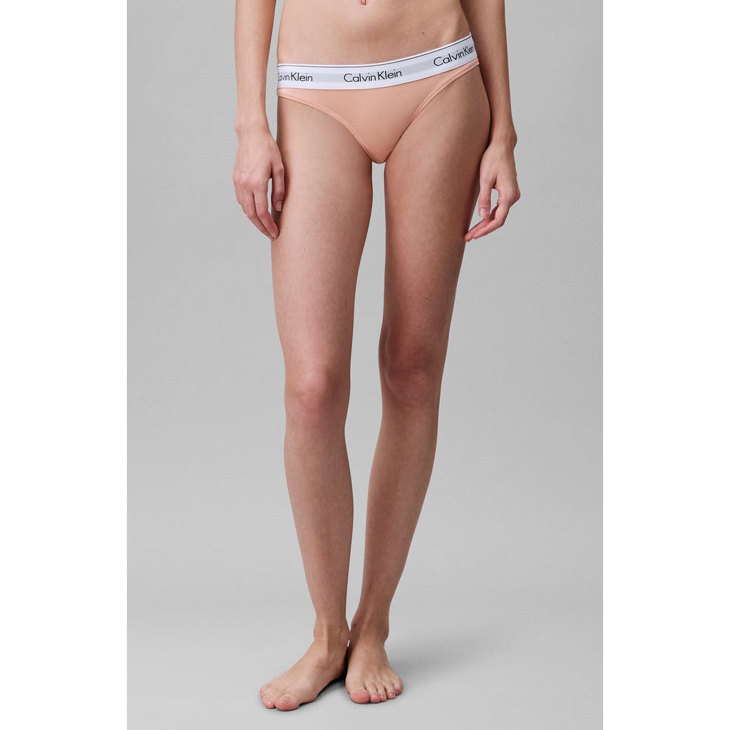 Calvin Klein Modern Cotton Bikini In Melon Frenzy