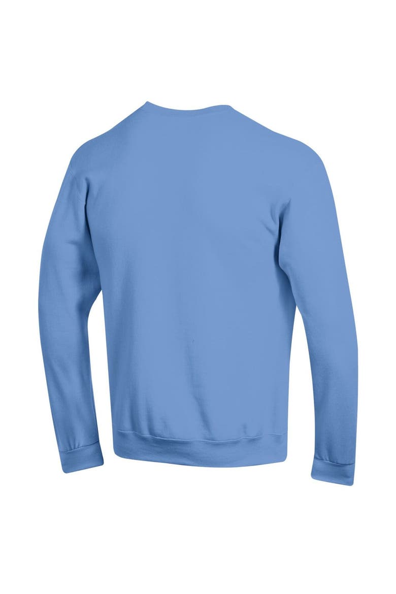 Men's Champion  Carolina Blue North Carolina Tar Heels Arch Over Logo Pullover Sweatshirt, Alternate, color, Light Blue