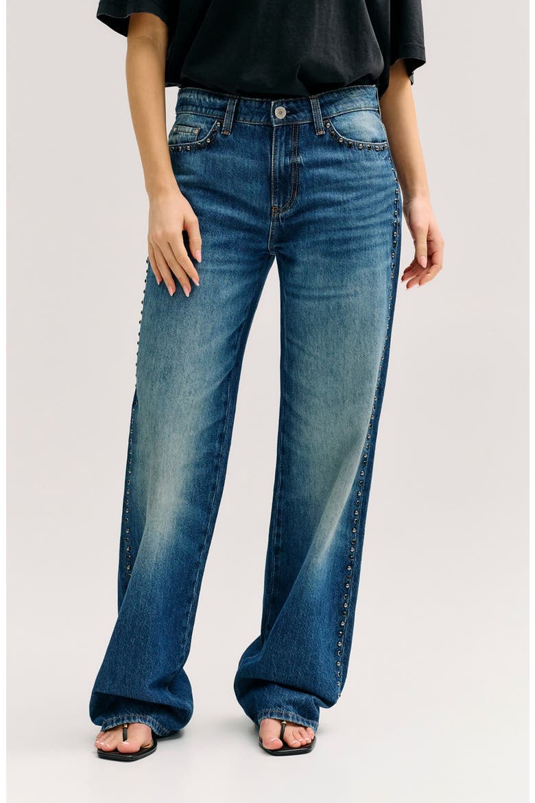 Slouchy Straight Leg Jeans, Main, color, BUDD-OPEN