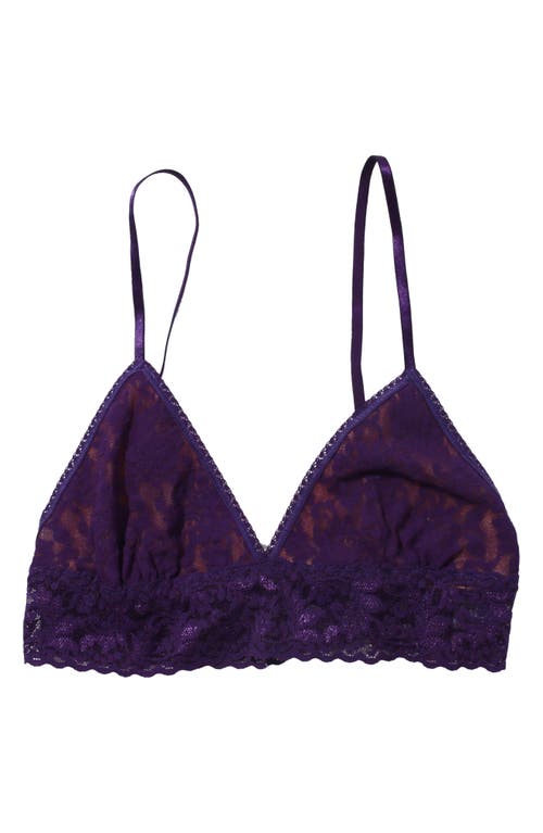 Hanky Panky Signature Lace Padded Triangle Bralette In Snow Day Purple