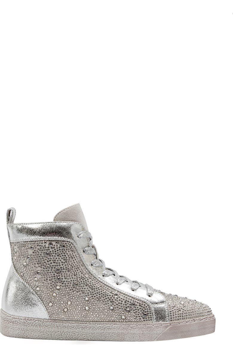 NINETY UNION Foxy High Top Sneaker, Alternate, color, Silver