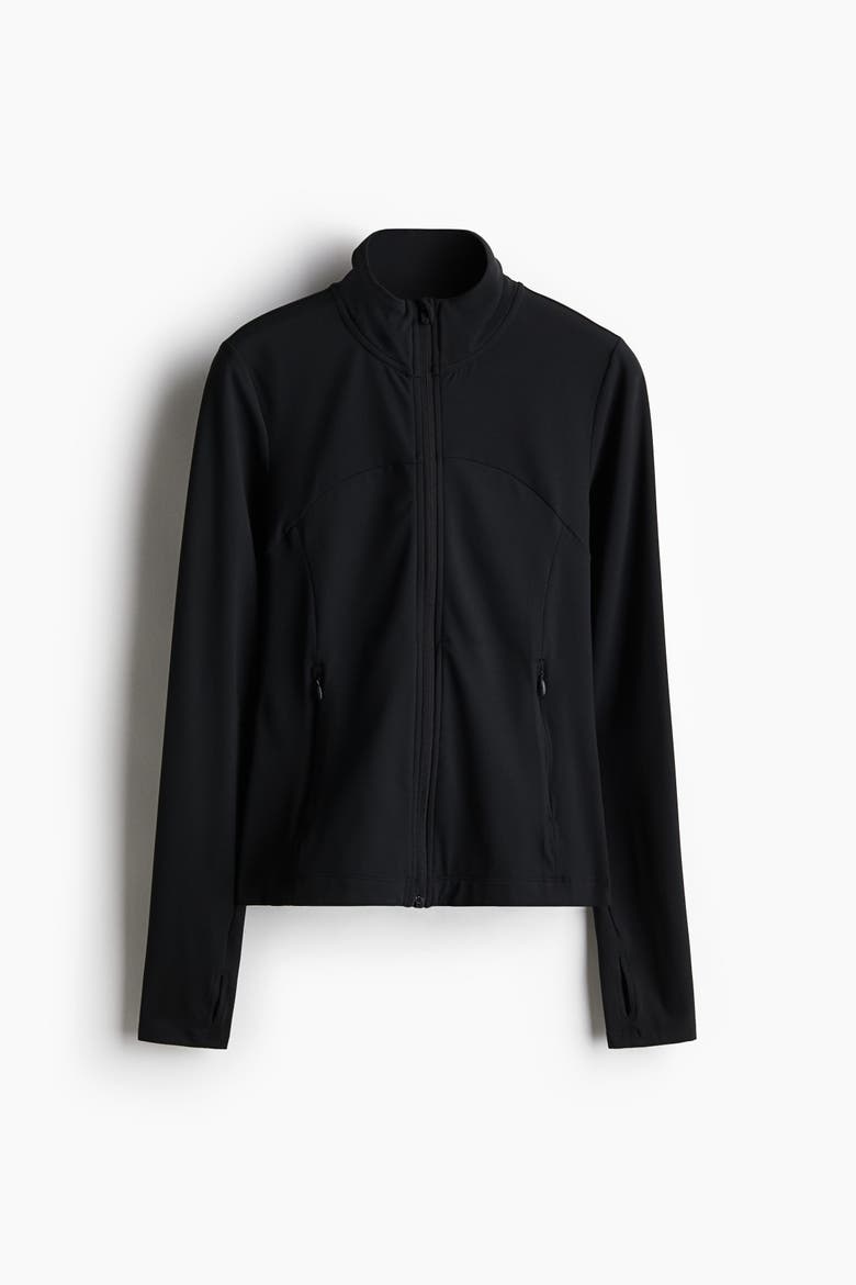 Zip-through Sports Jacket With Softmove, Alternate, color, Black