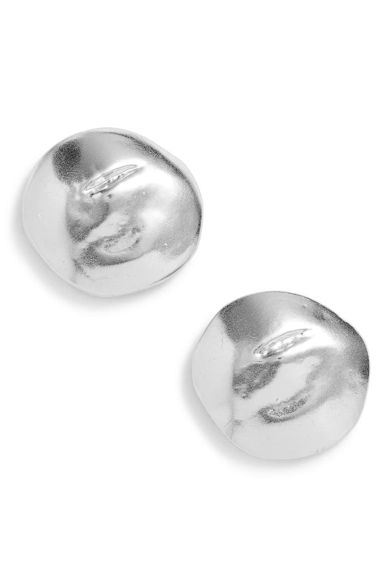 Stud Earrings, Main, color, SILVER