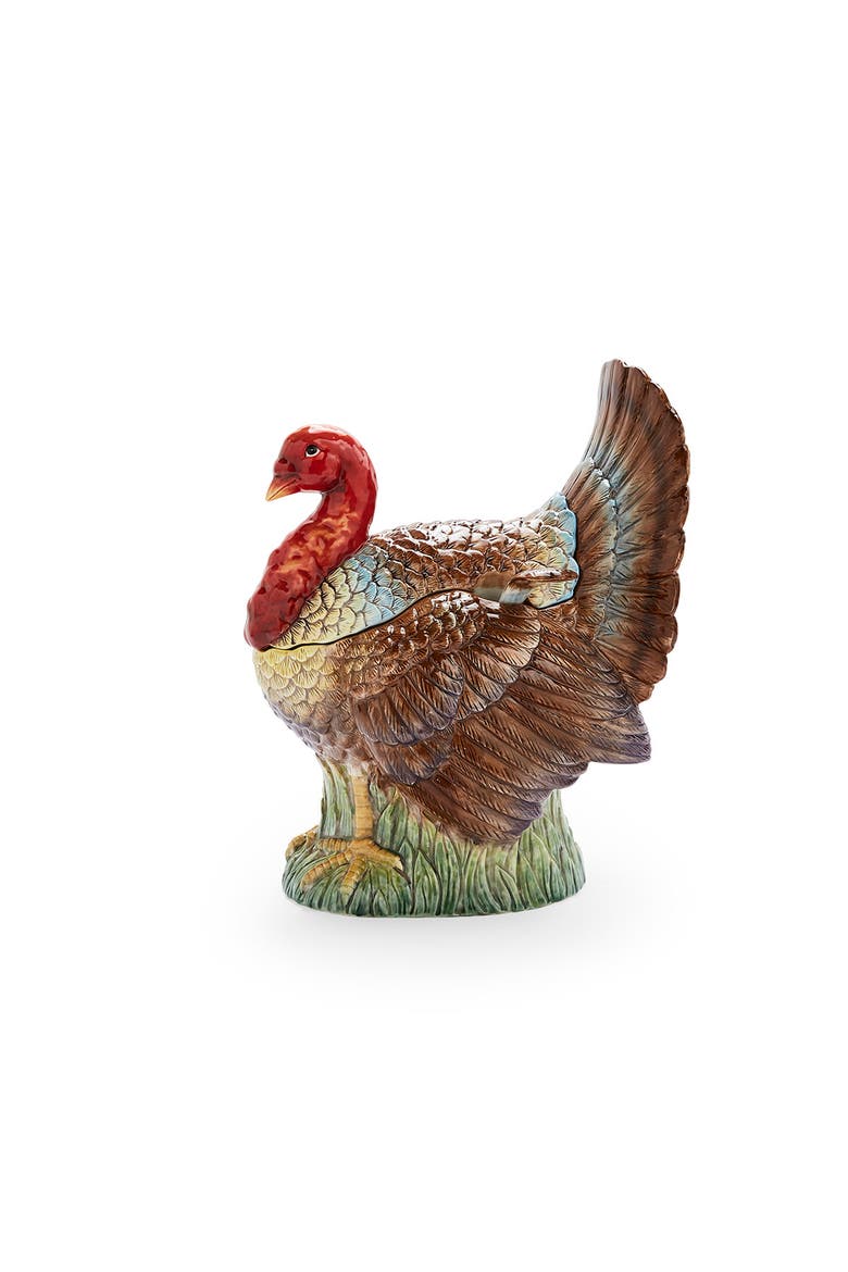 Woodland Turkey 96oz Soup Tureen, Alternate, color, Brown