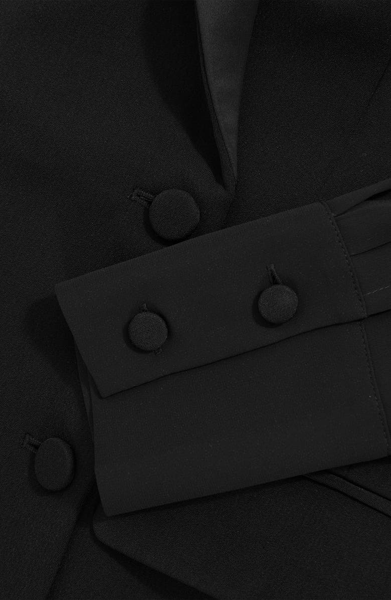 Reiss Adina Double Breasted Blazer Dress, Alternate, color, Black