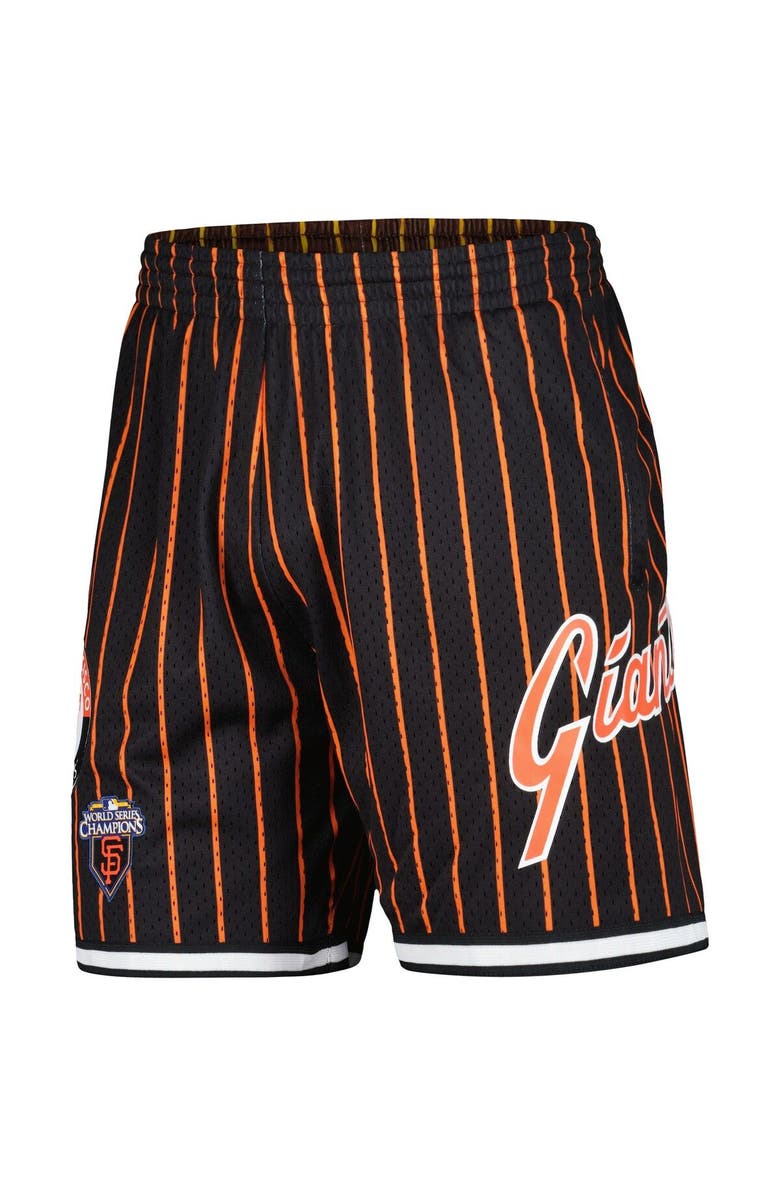 Mitchell & Ness Men's Mitchell & Ness Black San Francisco Giants Cooperstown Collection City Collection Mesh Shorts, Alternate, color, 