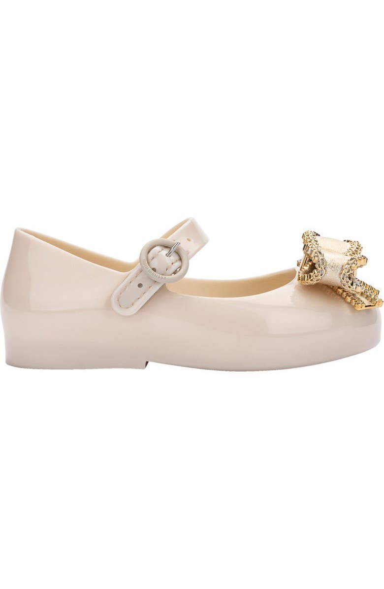 Mini Melissa Kids' Mini Sweet Love IV Mary Jane, Alternate, color, Beige/ Gold