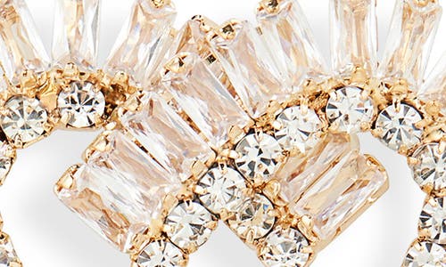 Tasha Cubic Zirconia & Crystal Heart Stud Earrings In Gold
