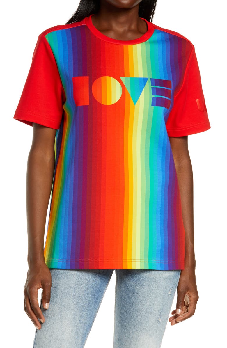 UGG<sup>®</sup> UGG Pride Logo Graphic Tee, Main, color,