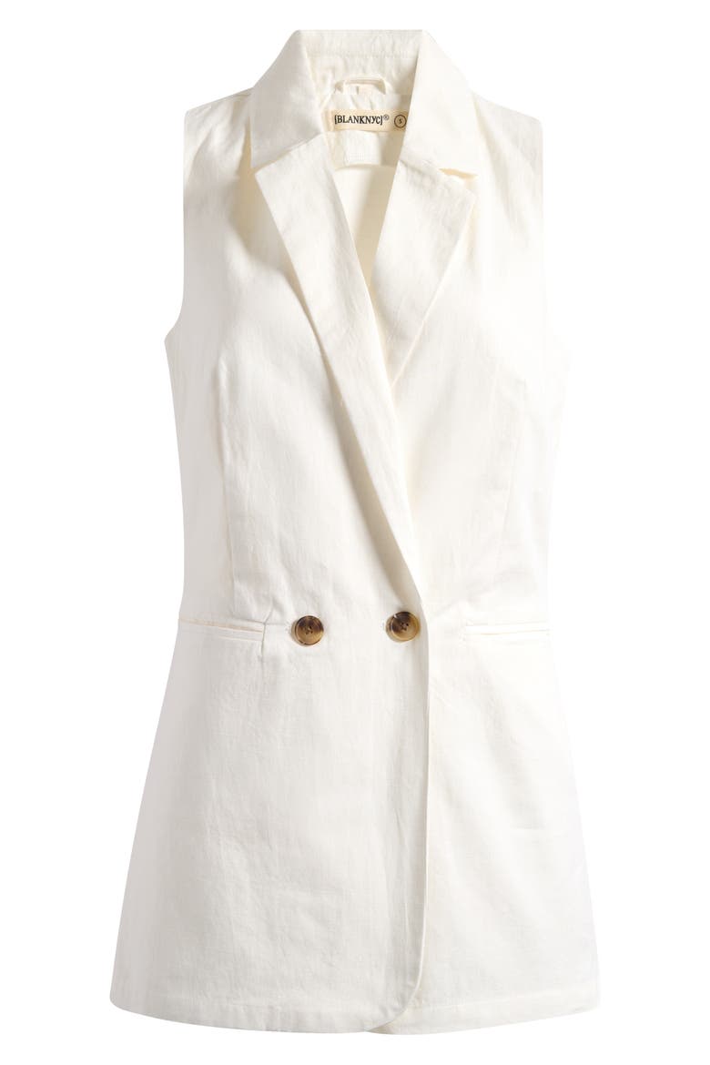 Cotton & Linen Romper, Alternate, color, CLOUD BURST