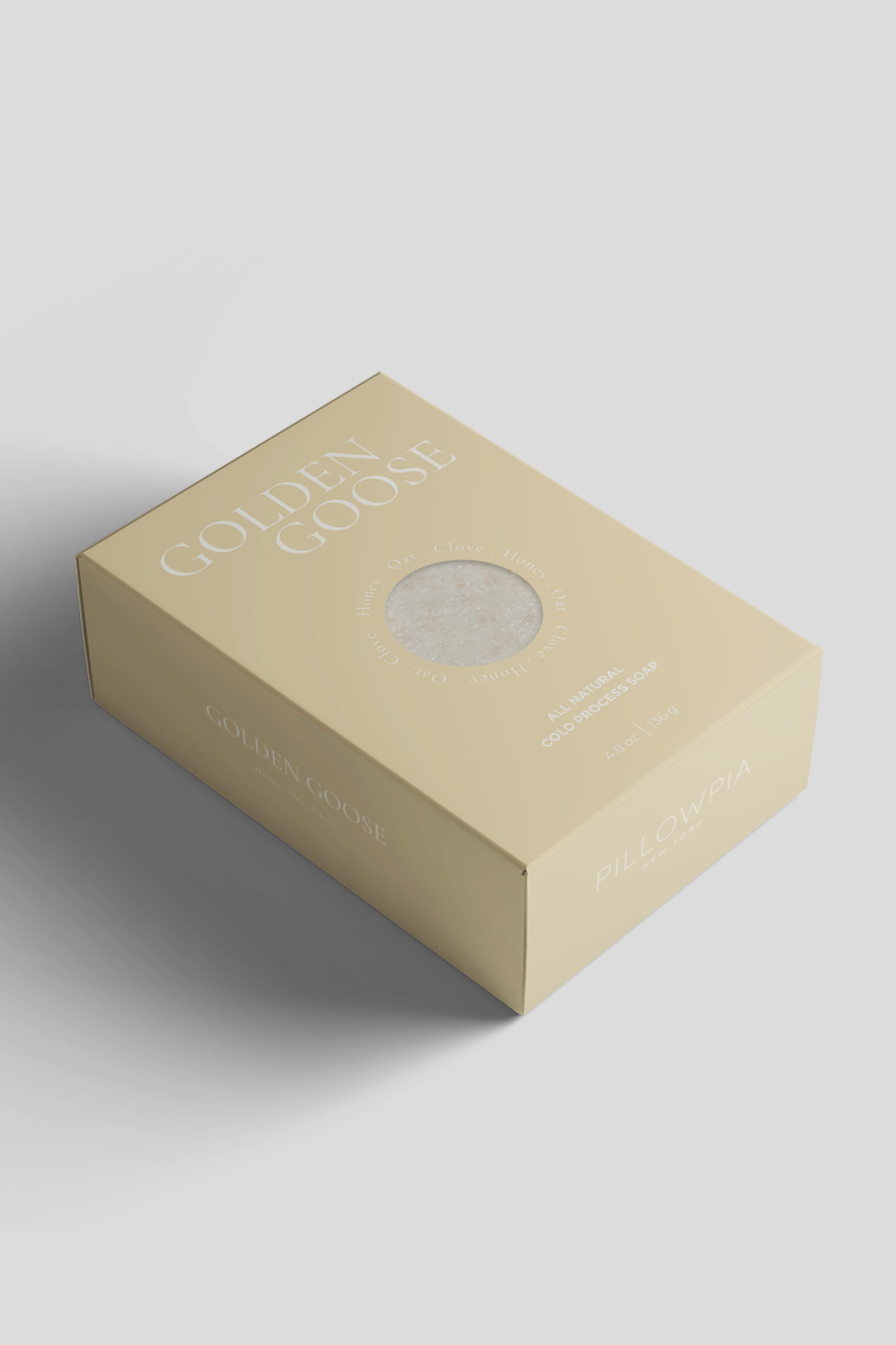 Pillowpia Cold Process Exfoliating Bar Soap in Golden Goose 
