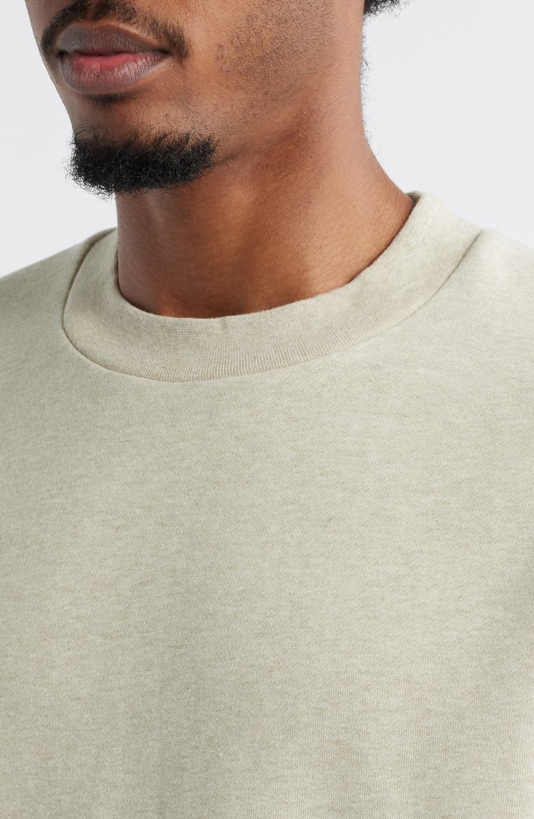 Fear of God Essentials Classic Fit Logo Graphic Sweatshirt, Alternate, color, Heather Stone