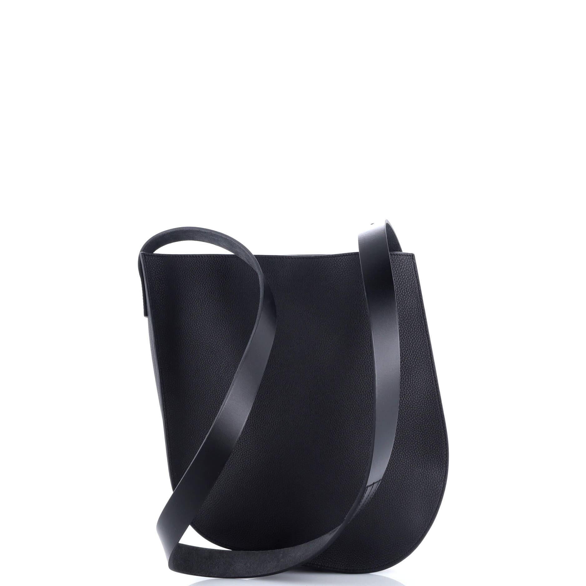 Pre-Owned Hermes Perspective Cavaliere Bag Togo and Vache Hunter 28, Alternate, color, Noir