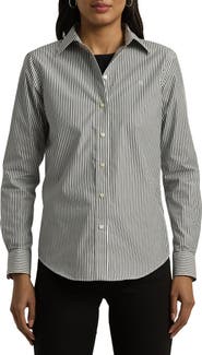 Lauren Ralph Lauren Stripe Easy Care Cotton Shirt