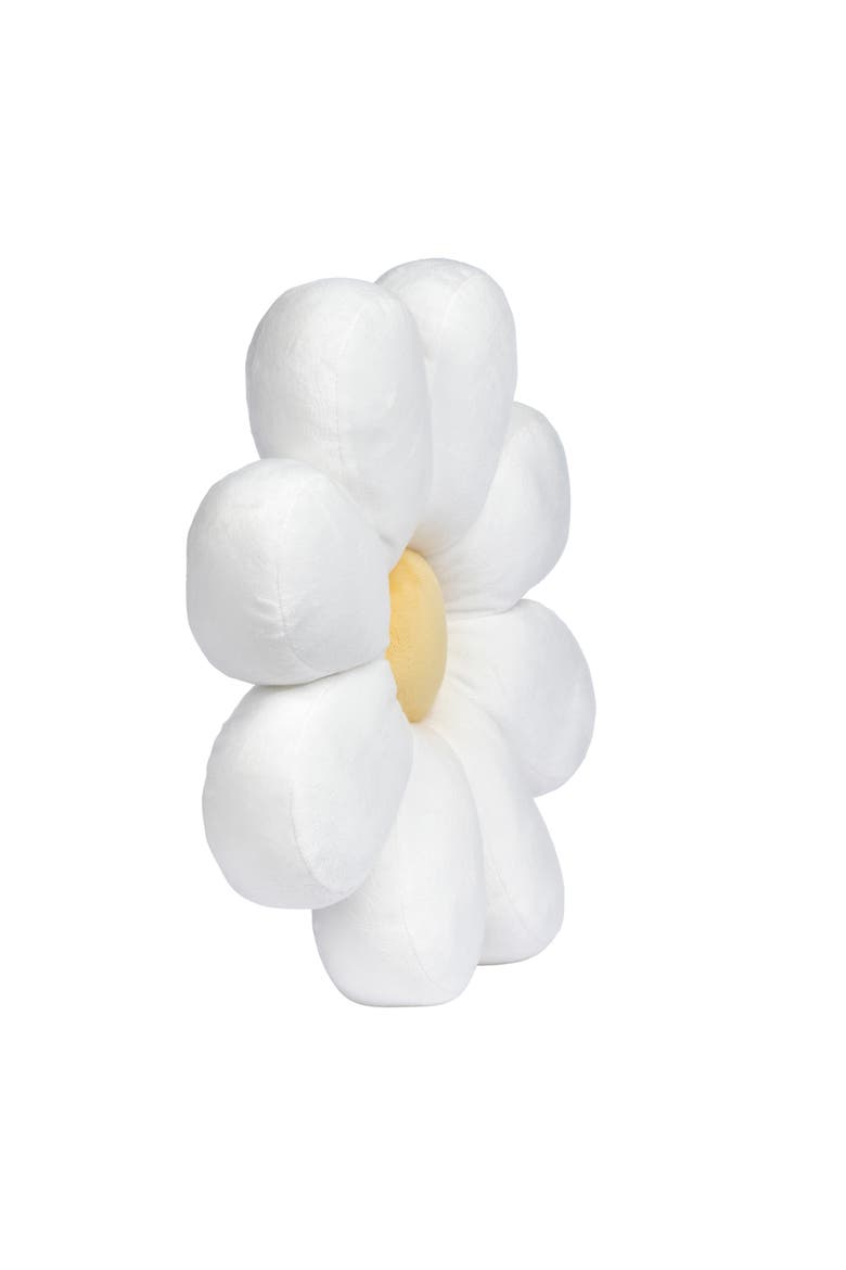 Sweet Daisy Flower Decorative Pillow Plush Stuffed Toy, Alternate, color, White