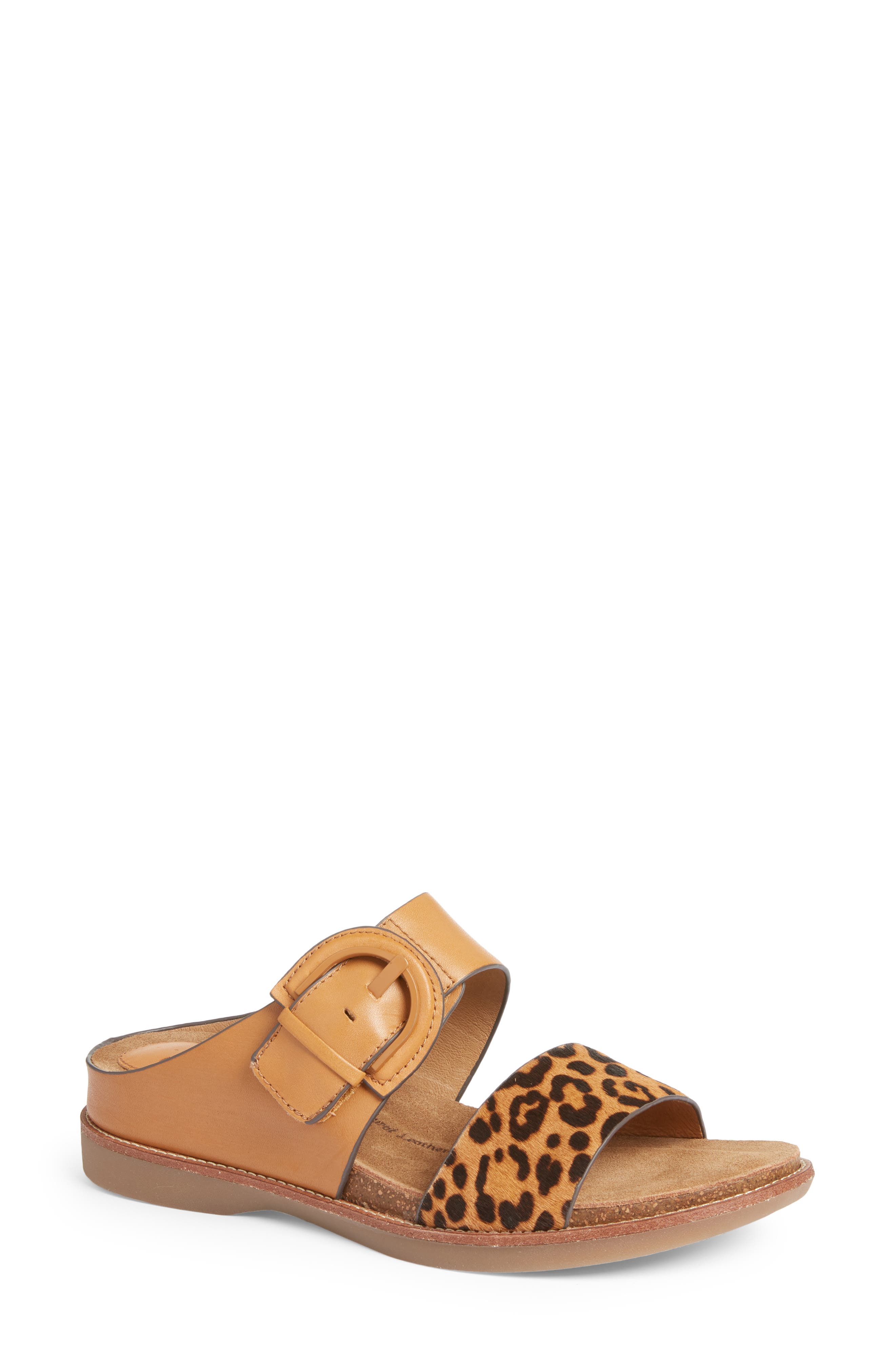 Braya Slide Sandal, Main, color, LUGGAGE/ TAN