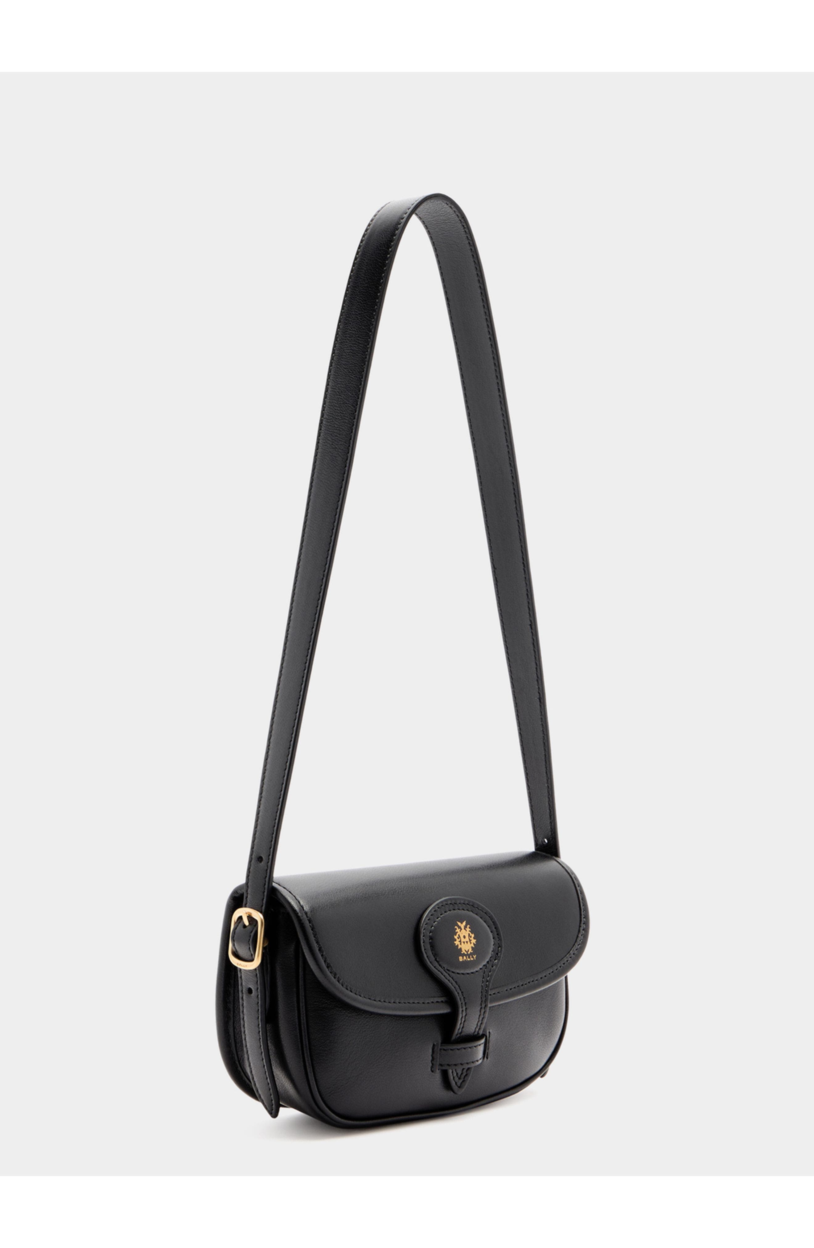 Bally Beckett Minibag in Calf Leather, Alternate, color, Black