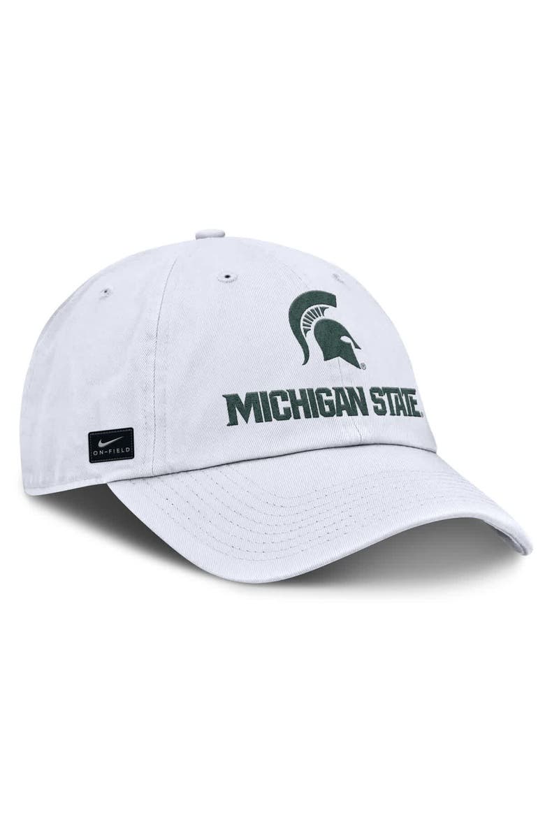 Nike Men's Nike White Michigan State Spartans 2025 Sideline Club Adjustable Hat, Alternate, color, 