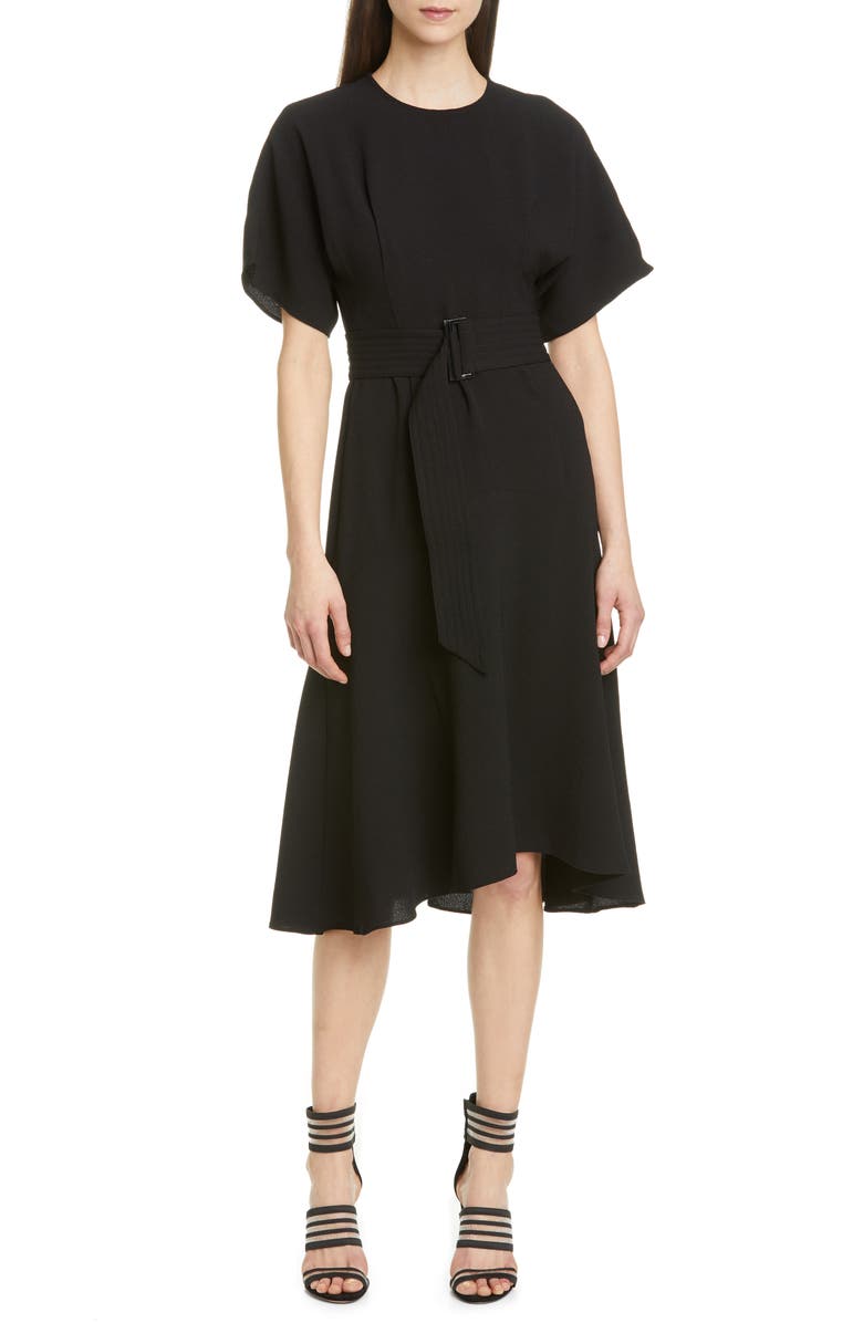 Whistles Textured Belt Dress, Alternate, color, 