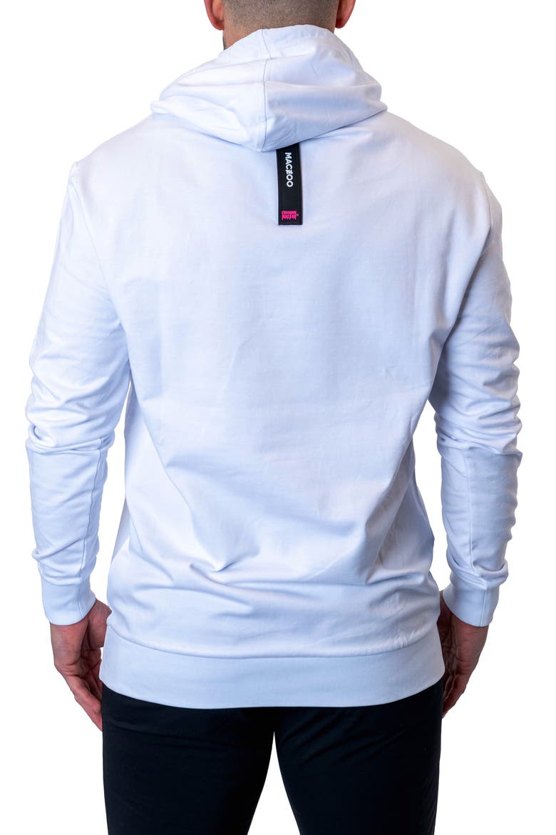 TrueColors Embroidered Logo Hoodie, Alternate, color, WHITE