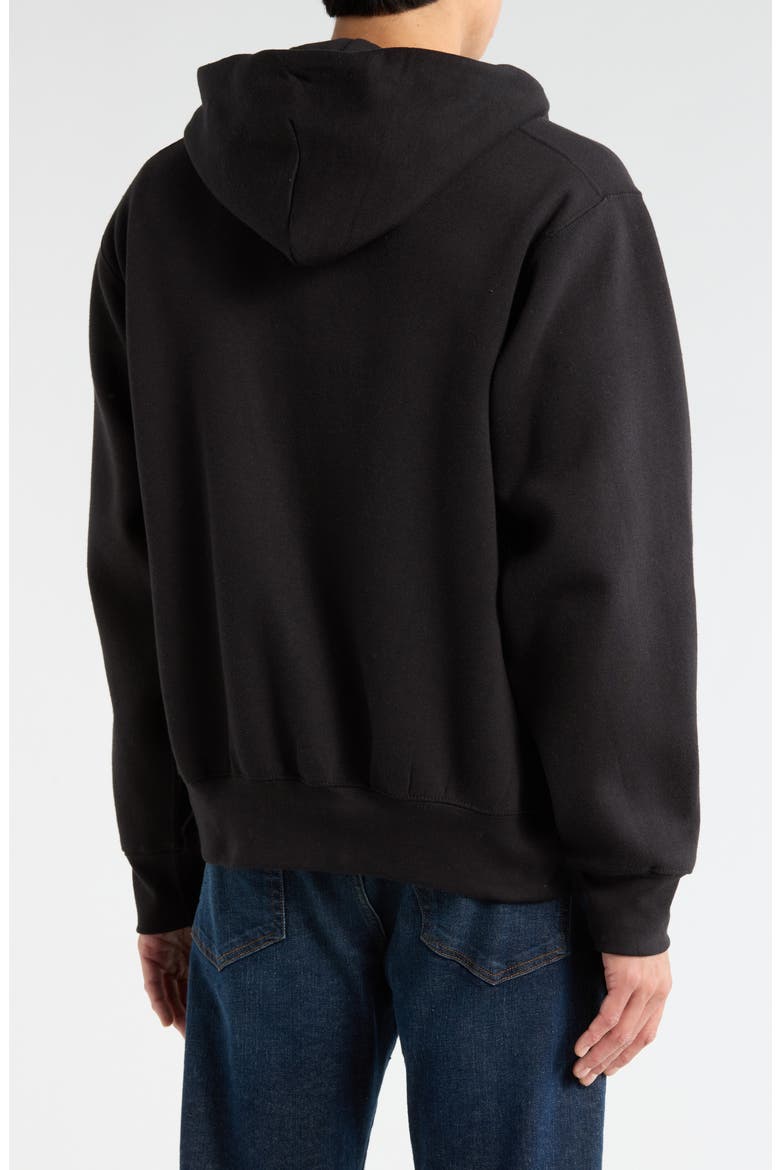 Sierra Knit Zip Hoodie, Alternate, color, BLACK