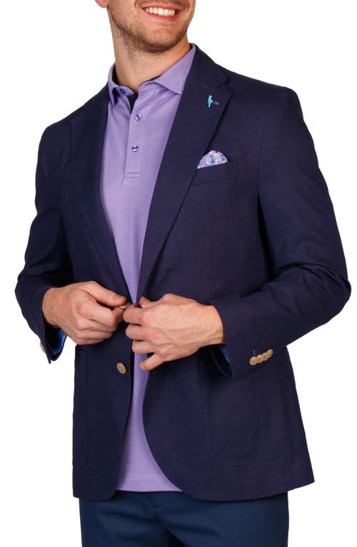 Tailorbyrd Linen Blend Sport Coat In Blue