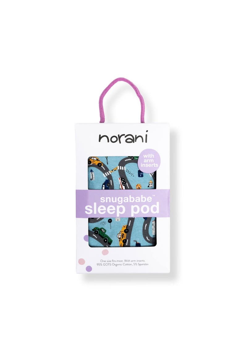 Organic Snugababe Swaddle Sleep Pod with Arm Inserts, Alternate, color, Cars