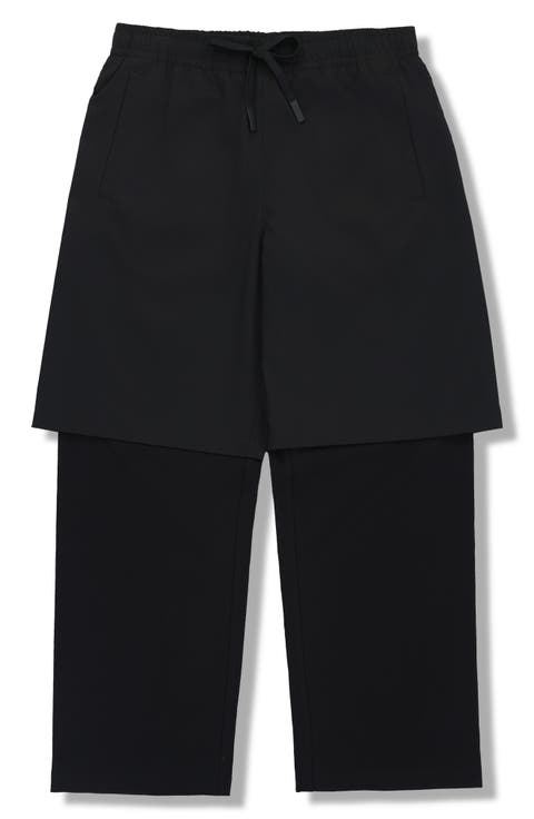 Stay Layered Cotton Drawstring Pants