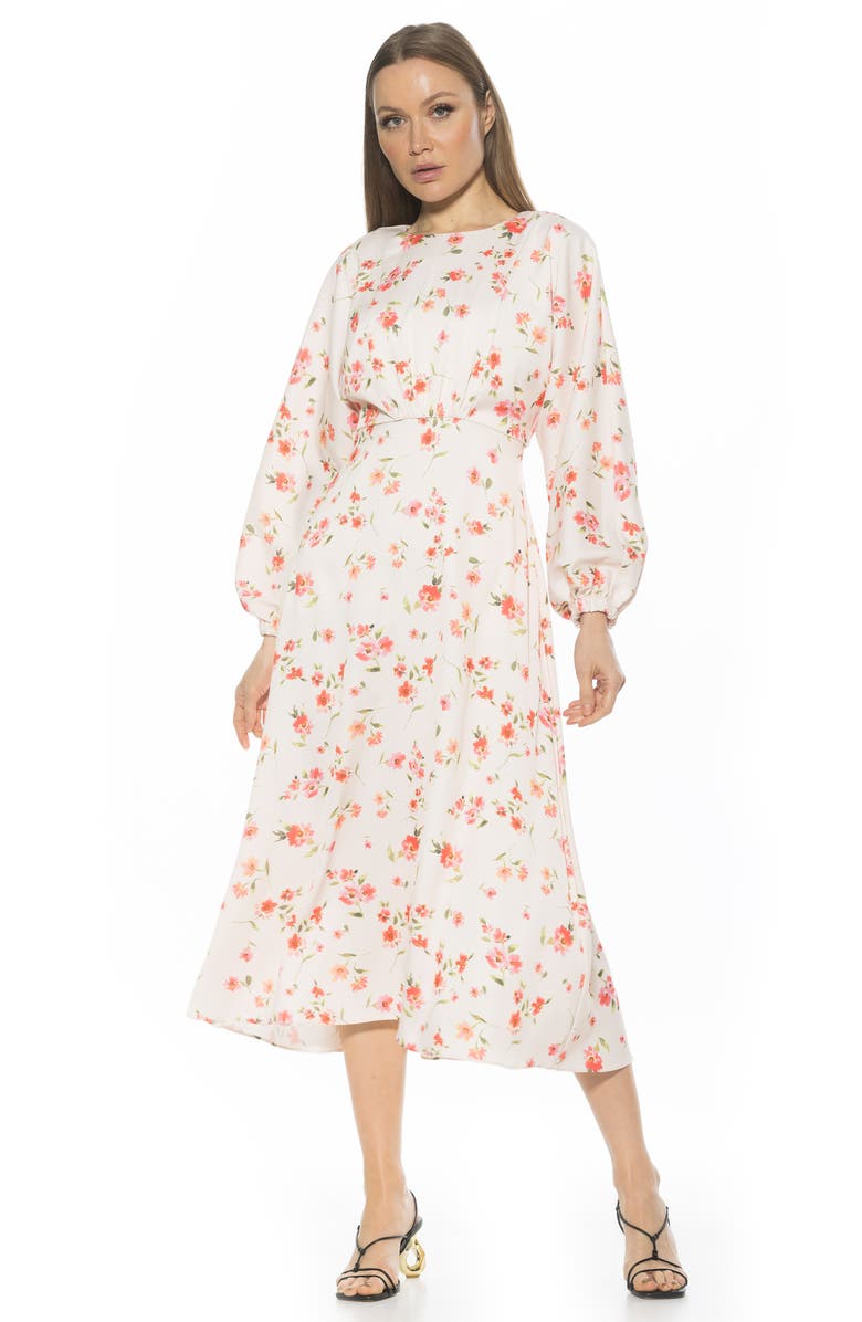 Alexia Admor Constance Fit & Flare Dress, Alternate, color, Blush Floral