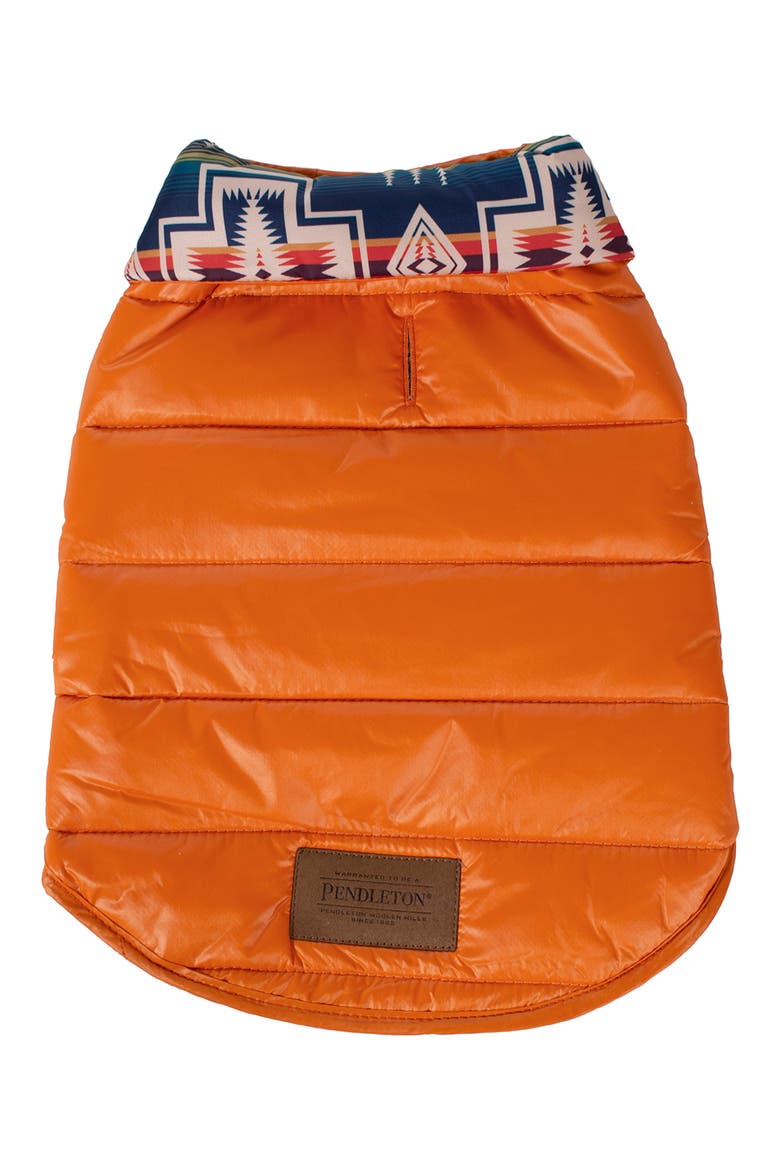 Puffer Dog Coat, Main, color, CENTURY HARDING - OCHRE