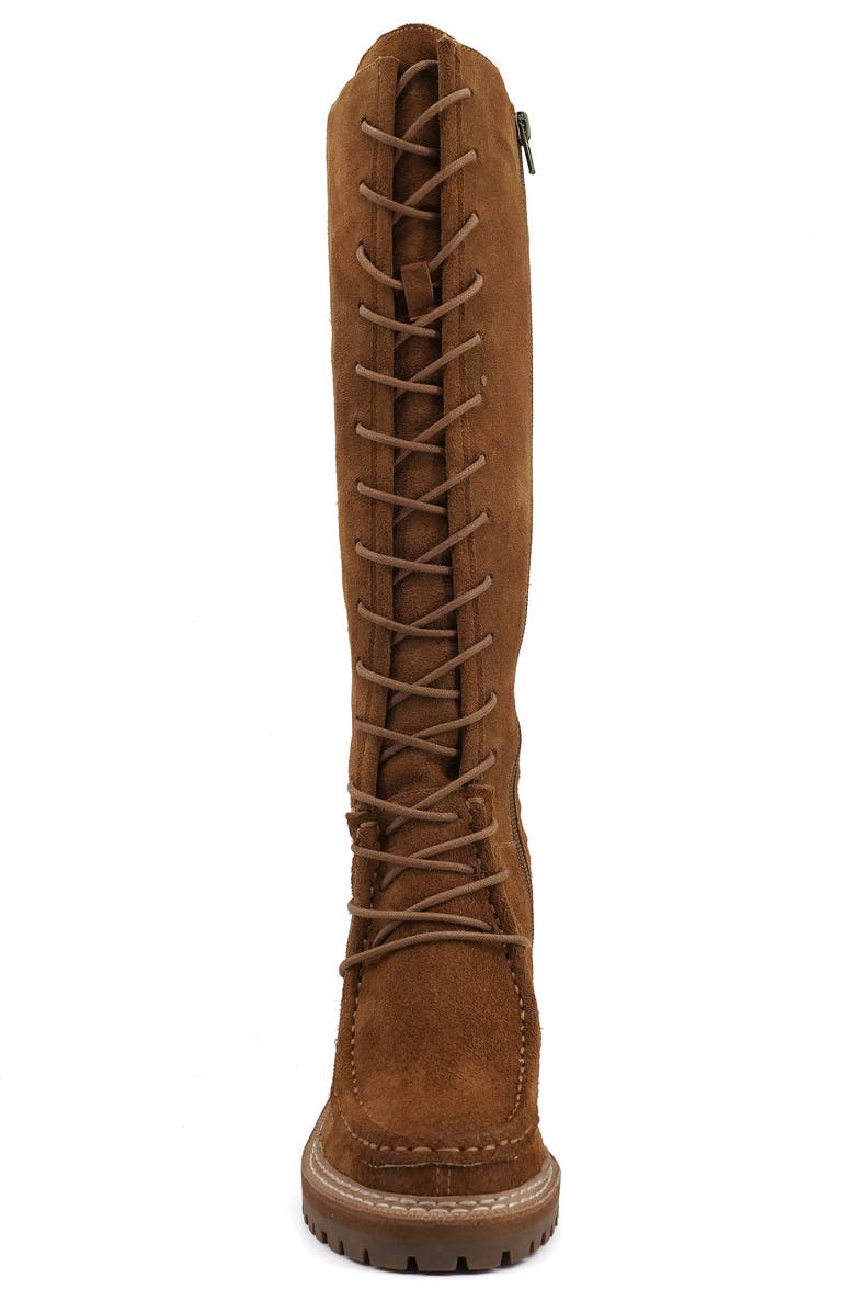 Artisan Crafted By Zigi Adeline Knee High Boot, Alternate, color, Tan Suede