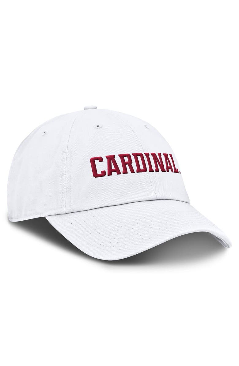 Nike Men's Nike White Stanford Cardinal Core Club Mascot Wordmark Adjustable Hat, Alternate, color, White