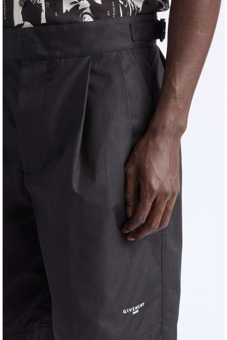 Poplin Bermuda Shorts, Alternate, color, BLACK