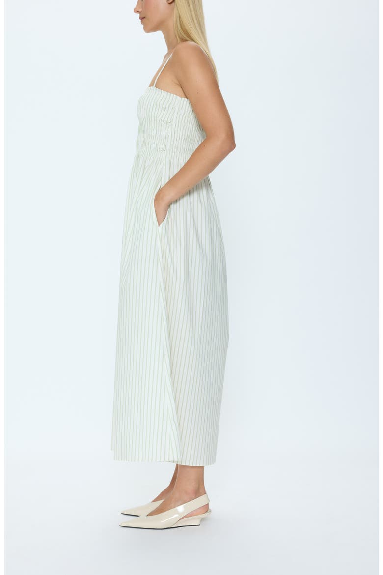 pistola denim bianca dress bianca dress Bianca Shirred Bodice Dress