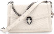Pre-Owned Bvlgari Serpenti Forever Shoulder Bag Quilted Leather Small