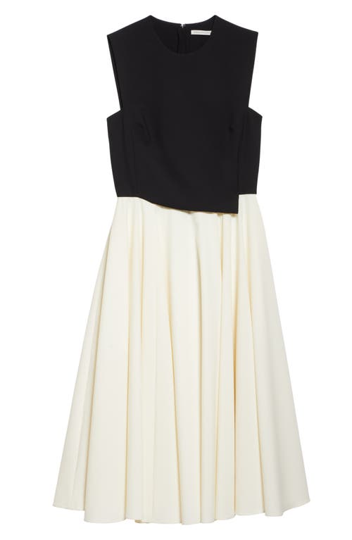 Emilia Wickstead Faux Two-piece Midi Dress In Multi