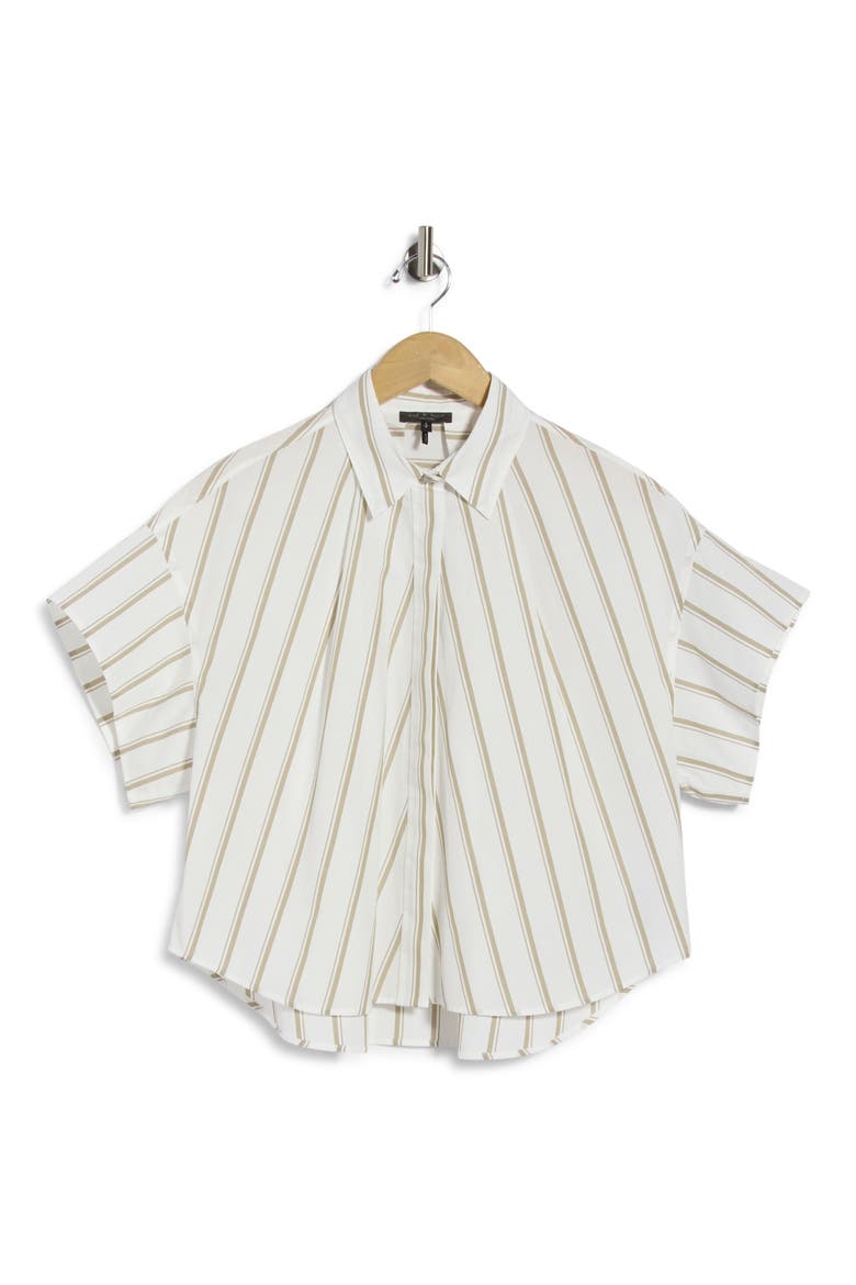 Maura Stripe Button-Up Shirt, Alternate, color, CHALK MULTI