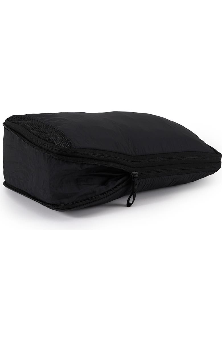 LOJEL ORDO 3-Piece Compression Packing Cubes for Space-Saving Travel, Alternate, color, Black