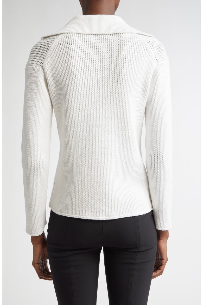 Ribbed Pullover Sweater, Alternate, color, OPTIC WHITE