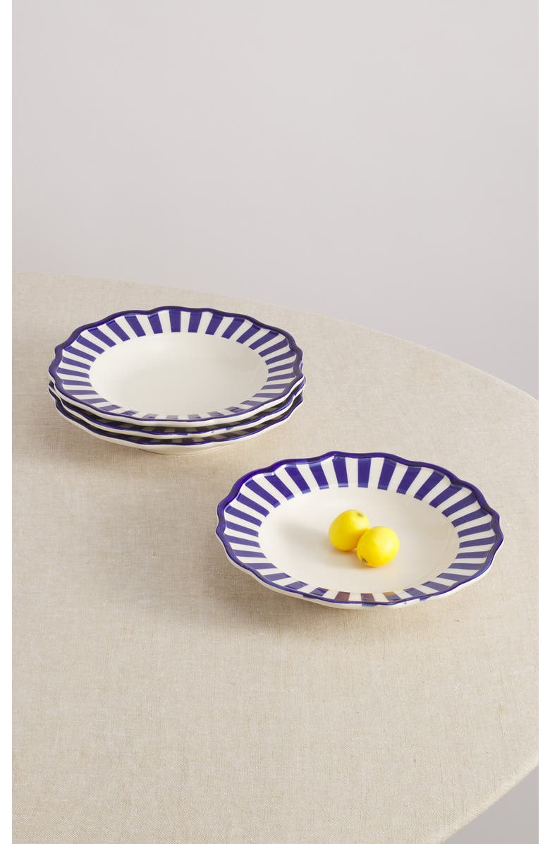 Maison Madison Home Riviera 9,2'' Pasta Bowl Set of 4, Alternate, color, Blue/Cream