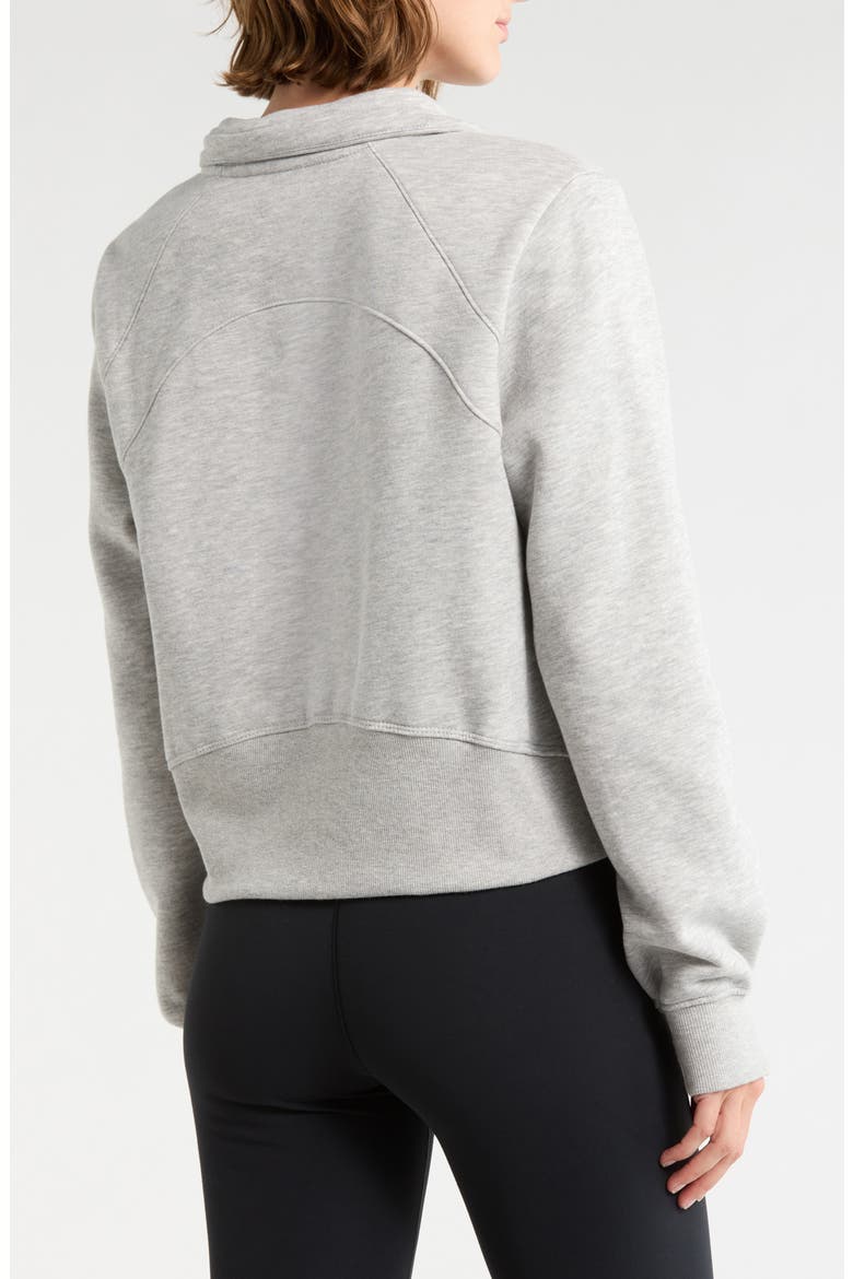 Onyx Half Zip Pullover, Alternate, color, HEATHER GREY