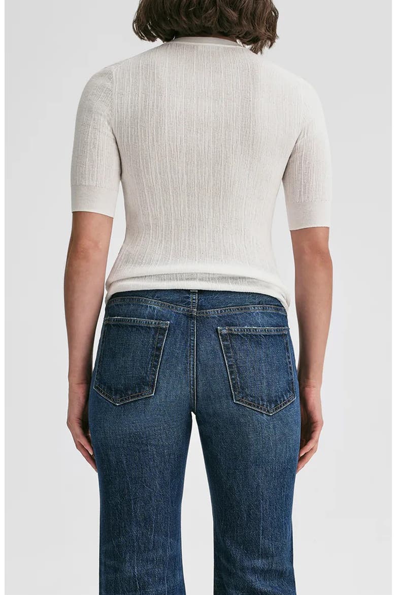 Fisher Rib Cotton Blend Top, Alternate, color, BRIGHT WHITE