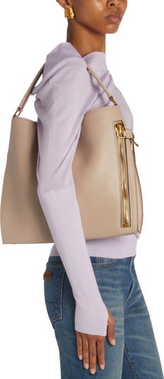 TOM FORD Small Alix Grain Leather Hobo Bag | Nordstrom