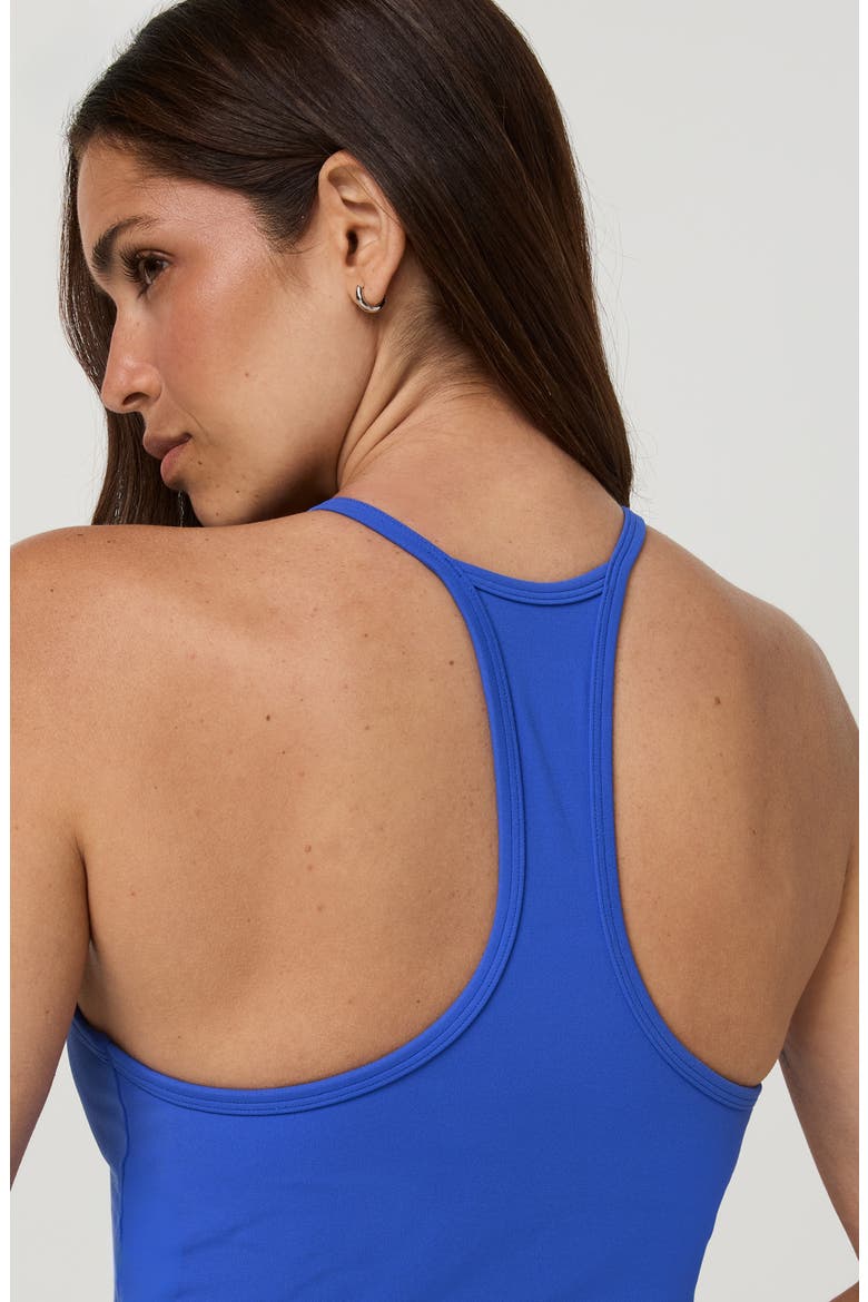 Allthefeels Linework Performance Tank, Alternate, color, ELECTRIC BLUE