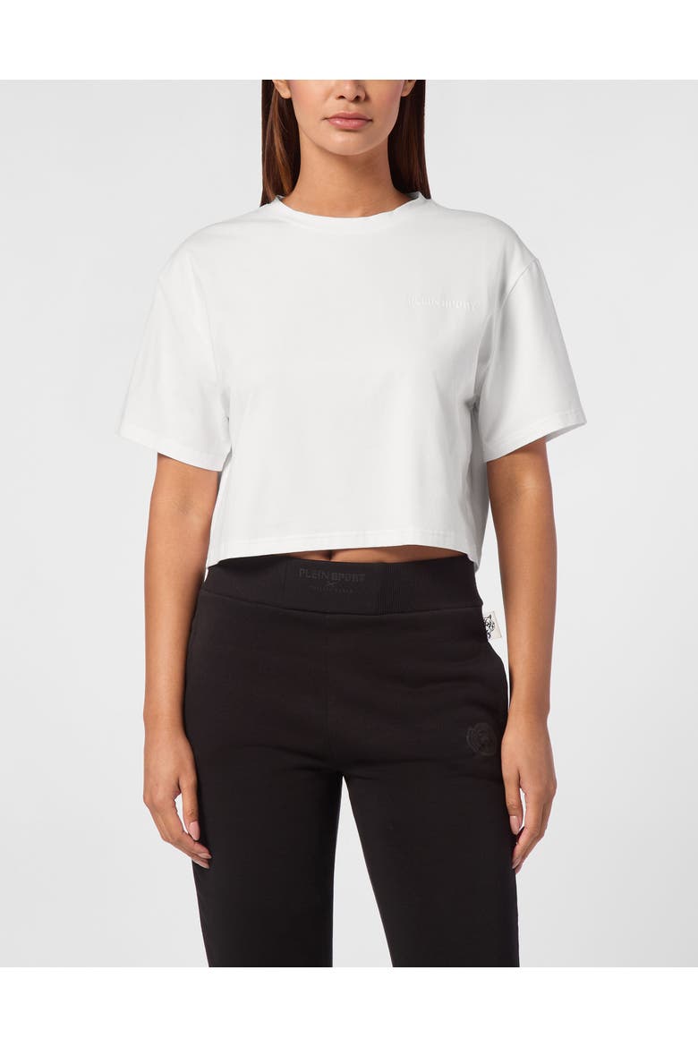 T-Shirt Round Neck Comfort Women, Main, color, white