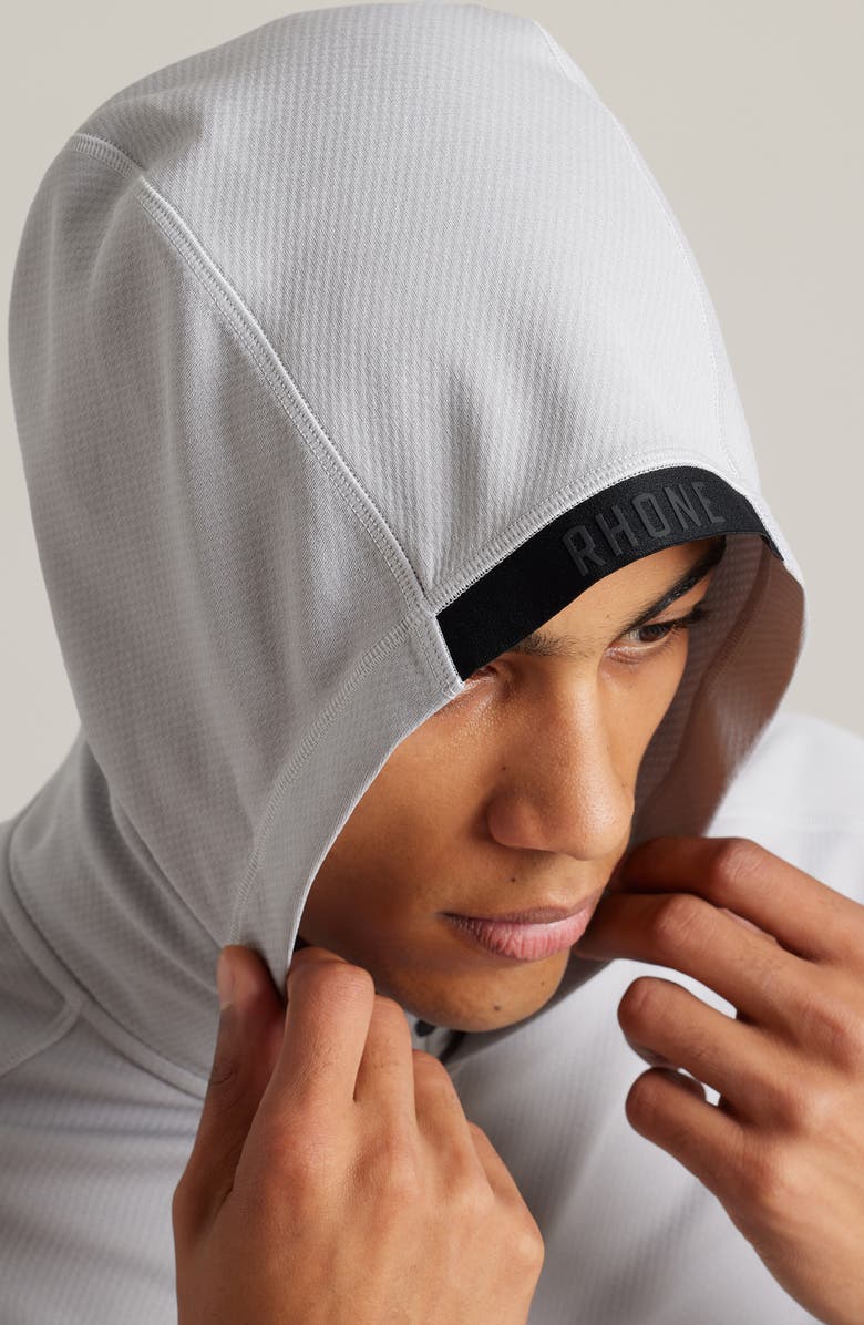 Rhone Clubhouse Performance Quarter Zip Hoodie, Alternate, color, 