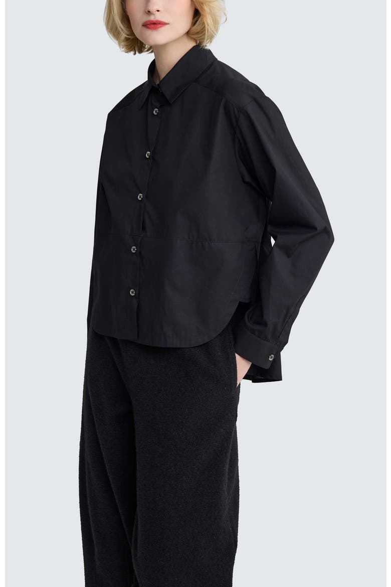Liora Poplin Shirt-Blouse, Alternate, color, Black