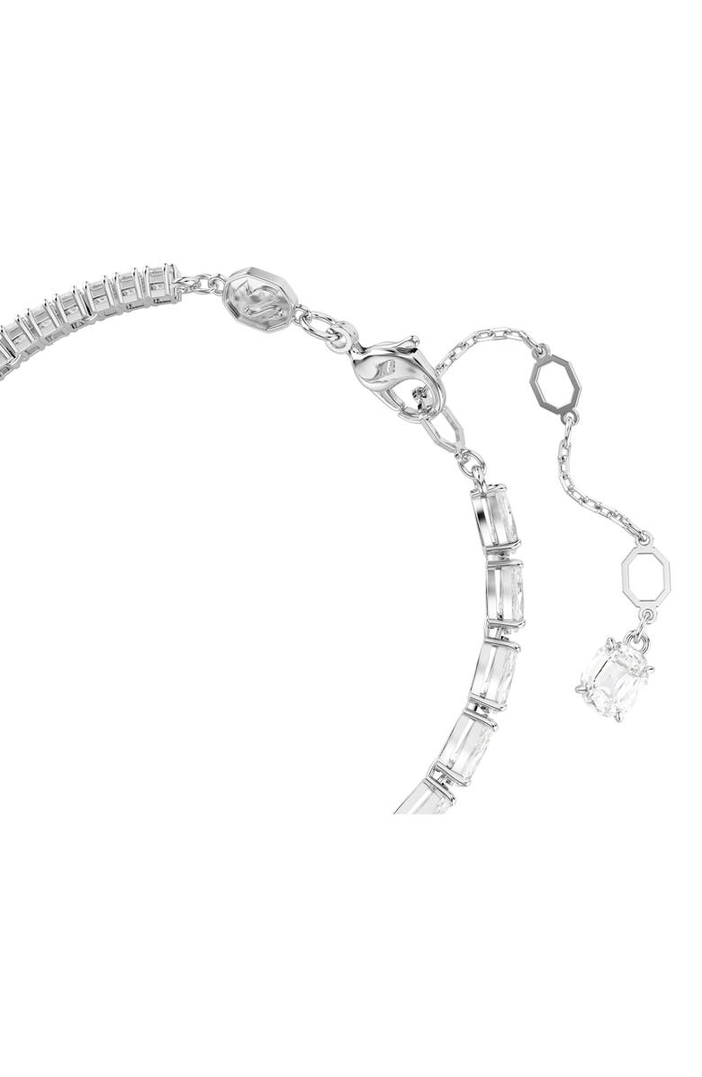 Swarovski Matrix Bracelet, Alternate, color, Silver/ White