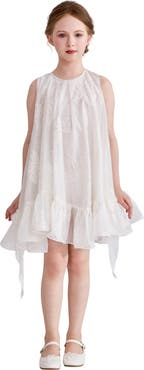 Tulleen Marcelline Ruffle Hem Dress
