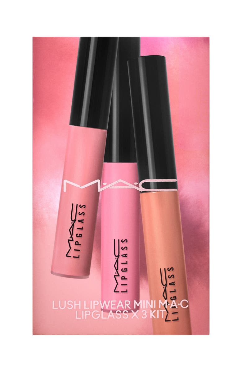 MAC Cosmetics Boldly Bare Mini Lipglass Lip Gloss Set $45 Value, Alternate, color,